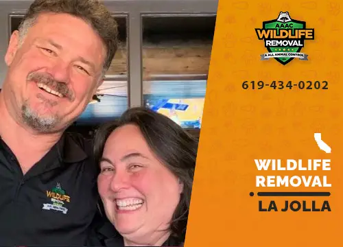 La Jolla Wildlife Removal professional removing pest animal